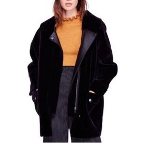 NWOT Free People Lindsay Faux Fur Coat